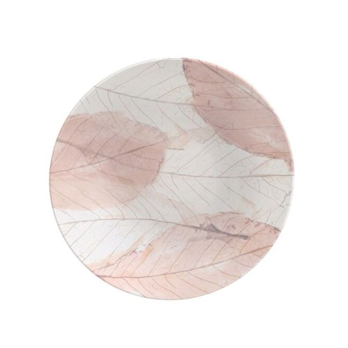 Prato Rose em Porcelana Decorada 21 cm