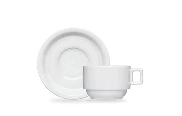 Xícara em Porcelana para Chá com Pires Hotel Versa Germer