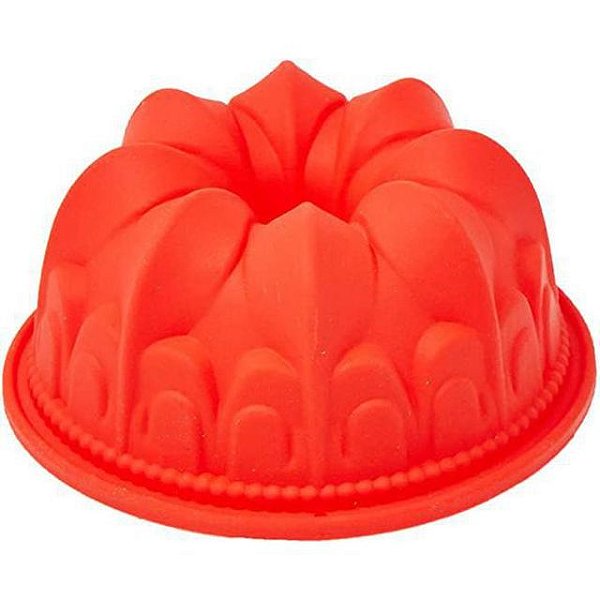 Forma para confeitaria Silicone Vermelho 10,5cm