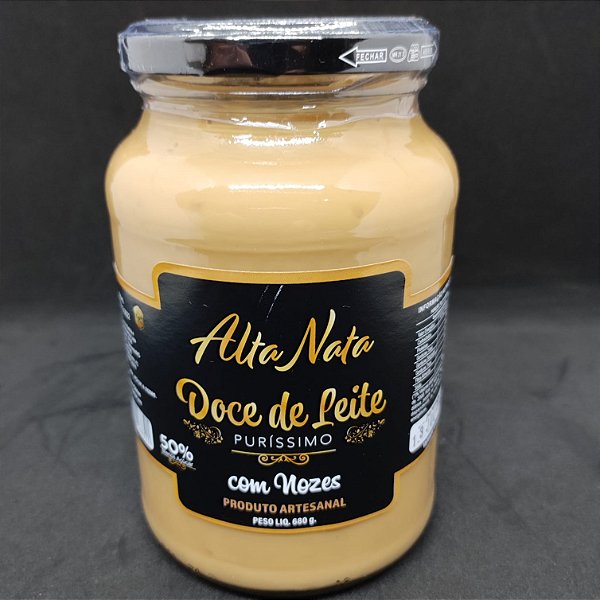 Doce de Leite ( NOZES ) Alta Nata 600g - 100% Artesanal