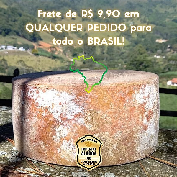 50 Queijo Artesanal Mantiqueira 3,385kg Maturado 6 meses