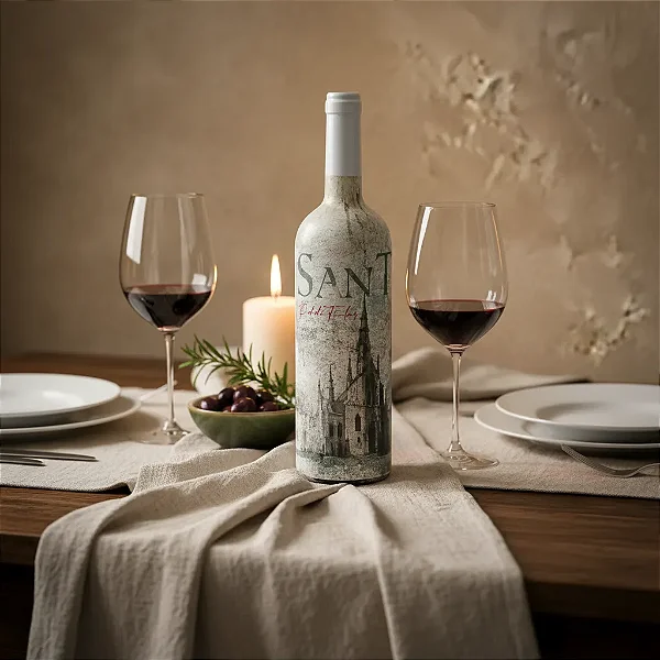 Vinho Tinto Meio Seco Santo Red de Tintas Carménère & Syrah 2020 - 750ml