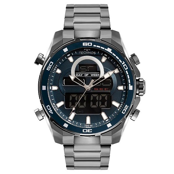 Relógio Technos Masculino Digitech Grafite BJK626AC/1A