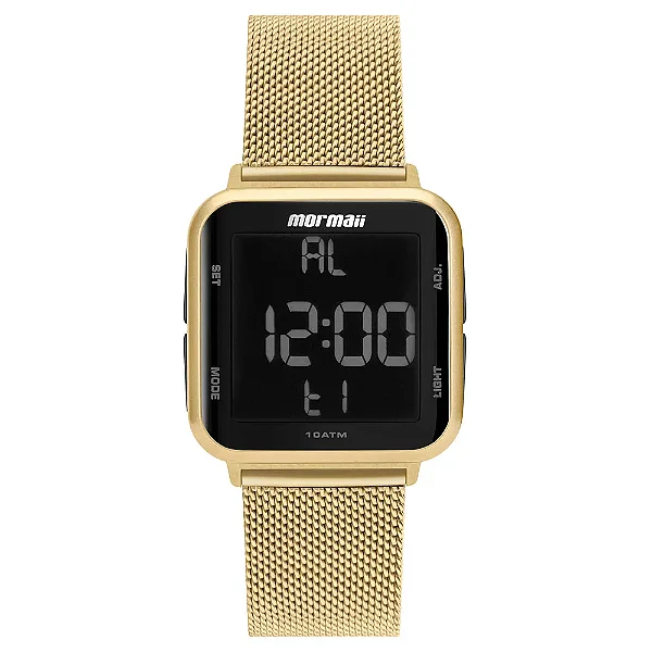 Relógio digital Mormaii dourado e rose digi mo6600ah/8d