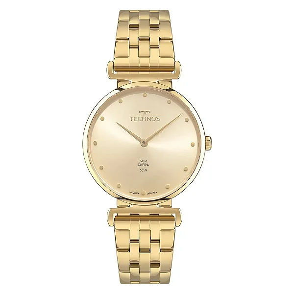 Relógio Technos Feminino Slim Dourado VJ20AD/1X