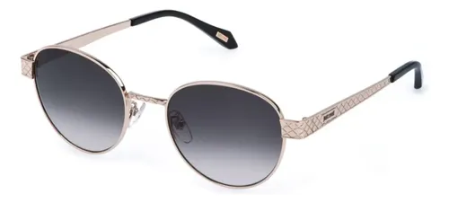 Oculos De Sol Justcavalli Sjc181 Redondo Cinza Azulado