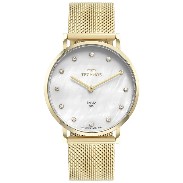 Relógio Technos Feminino Slim Dourado 2025LTU/1B