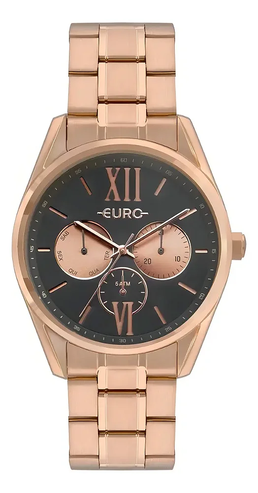 Relógio Euro Multi Glow Feminino Rose Eu6p79ae/4c