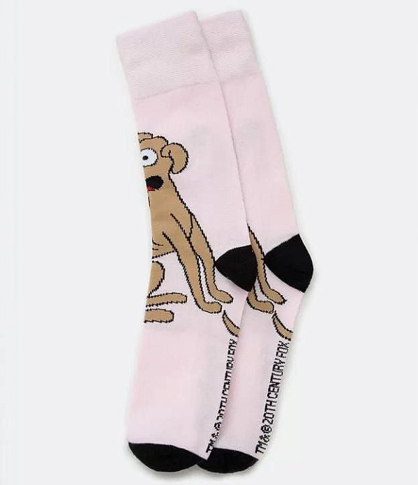 Meia Cano Alto Simpsons Cachorro