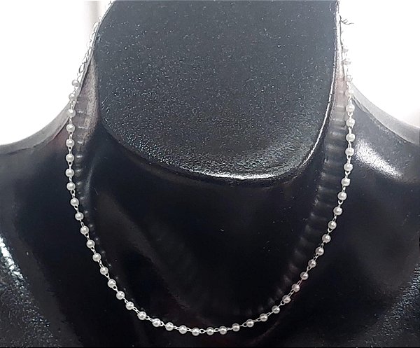 Colar Choker Mini Pérolas