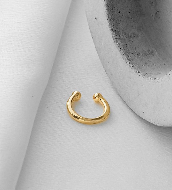 Falso Piercing  Banho Ouro 18K
