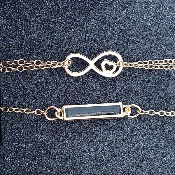 Duo de Pulseiras Infinito