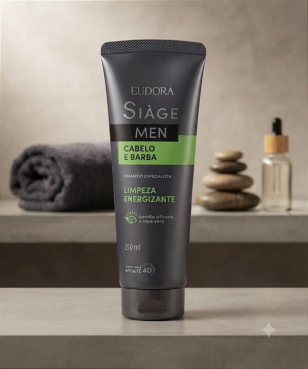 Shampoo Cabelo e Barba Men 250 Ml- Siàge - Eudora