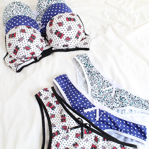 Conjunto Retrô estampado