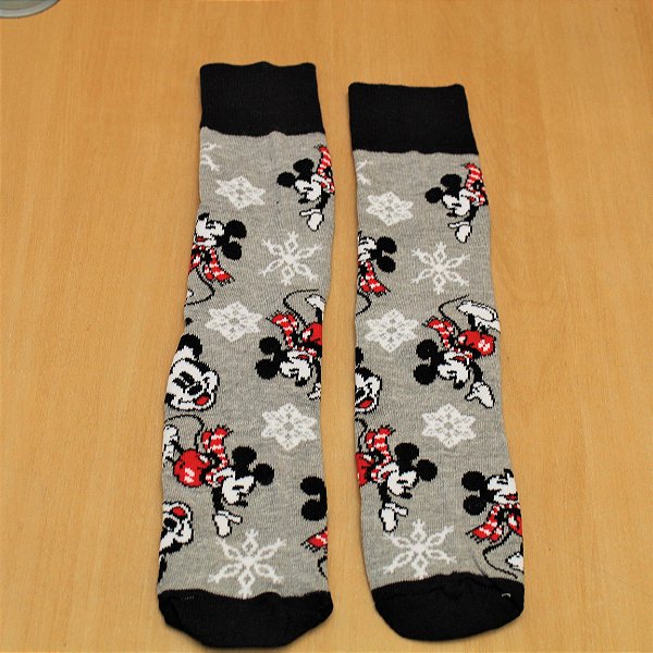 Meia cano longo Mickey Mouse
