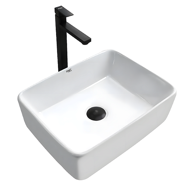 Cuba de cerâmica para banheiro/lavabo 48x38x13 cm