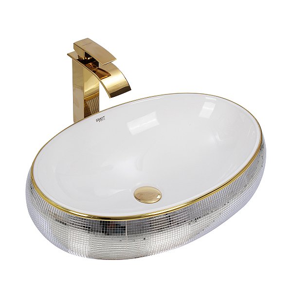 Cuba Cerâmica Banheiro/Lavabo Luxo 62x42 cm