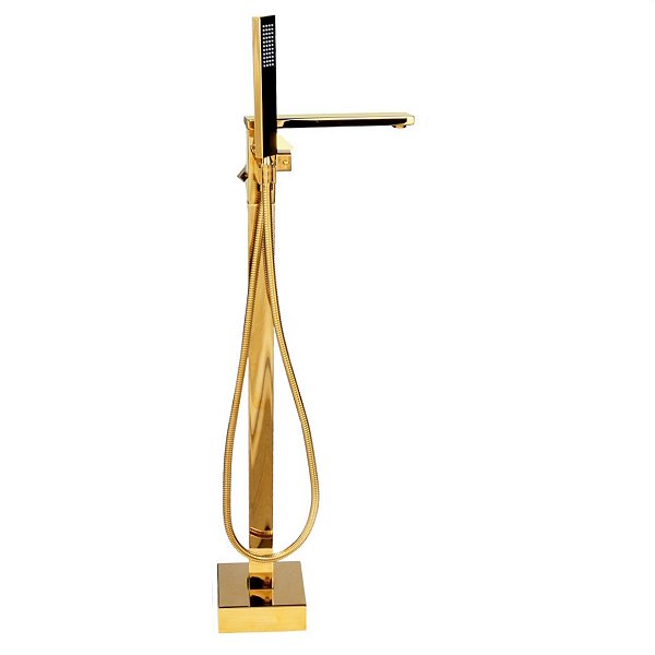 Misturador Monocomando De Piso Para Banheira Smart Norte Dourado