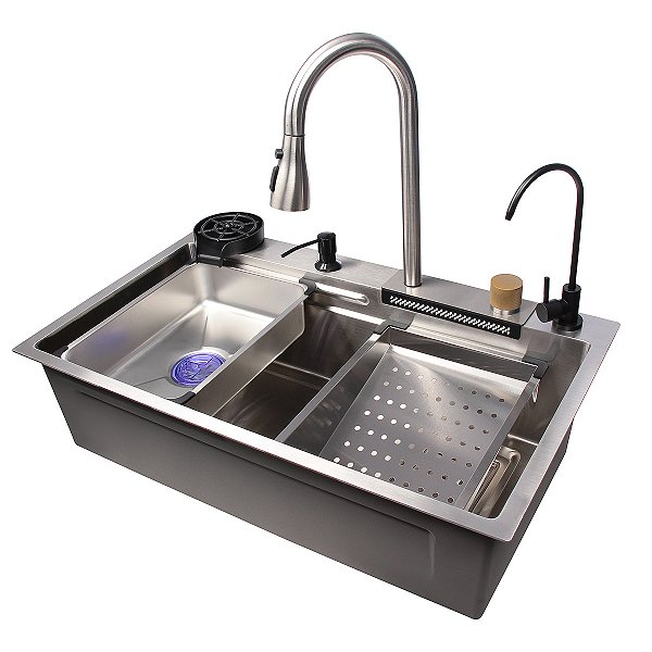 Cuba Inox Cromada Pia Cozinha Gourmet Luxo 75x46cm