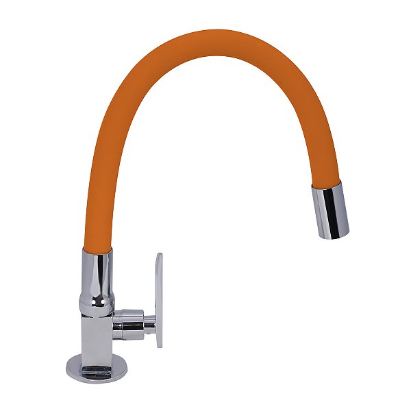 Torneira cozinha gourmet silicone flexível Laranja