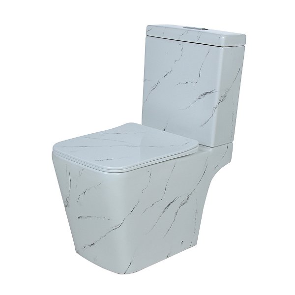 Vaso Sanitário Confort Plus Marmorado - Caixa Acoplada