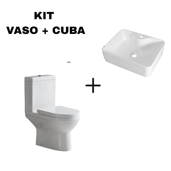 Kit Cuba Jamari 48x38 + Vaso Sanitário Smart Fit