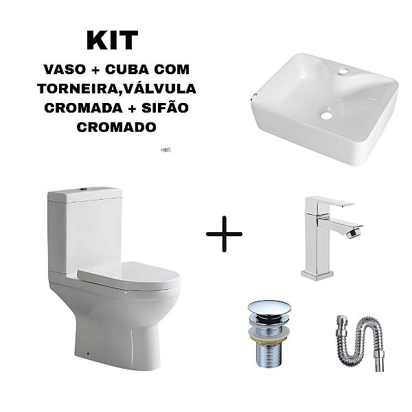 Kit Cuba Jamari 48x38 + Vaso Smart Fit + Acessórios