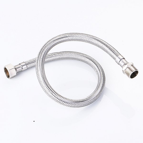 Engate Mangueira Flexível Trançado Aço Inox 60cm Quente Fria
