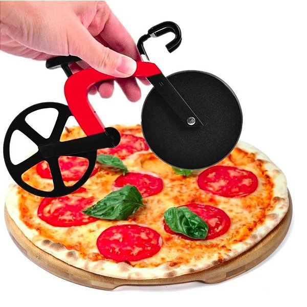 Cortador De Pizza Formato De Bicicleta Lamina Inox