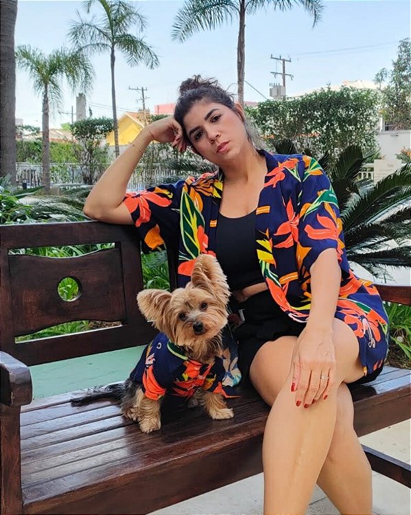 Kimono Feminino Humano e Pet - ALOHA