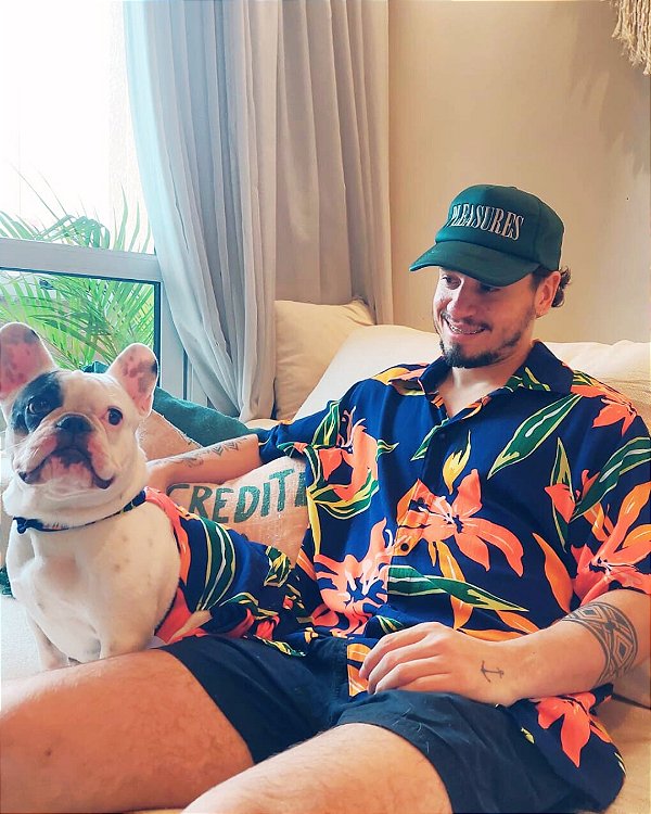 Camisa Masculina Humano e Pet - ALOHA