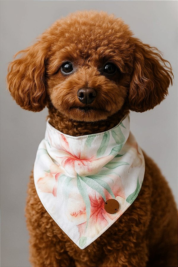 HIBISCOS ROSA - Bandana  Pet