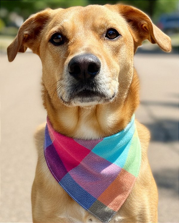 XADREZ COLORS - Bandana Pet