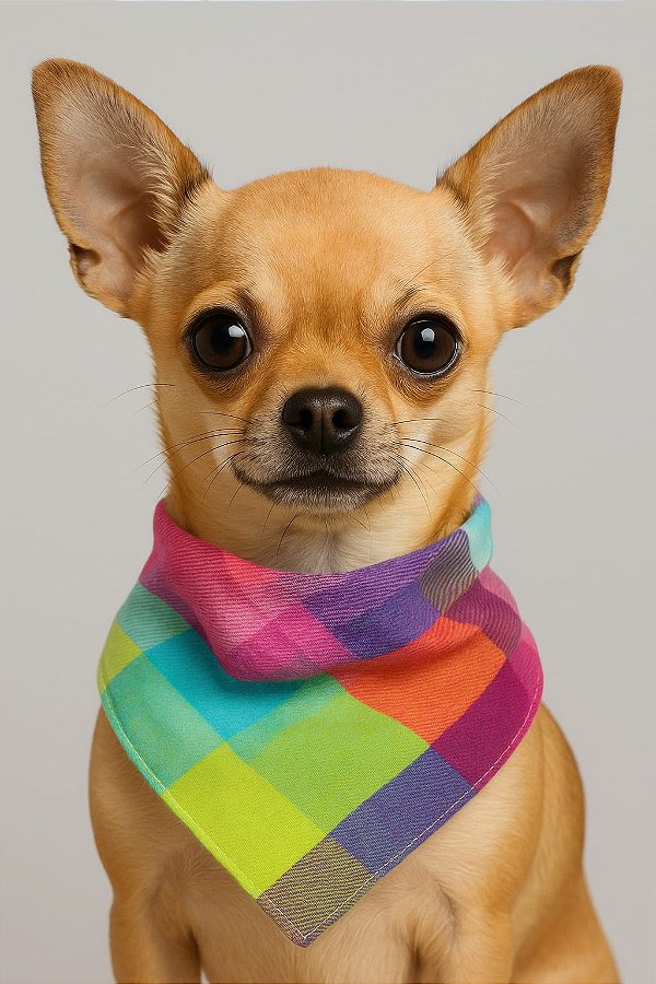 XADREZ COLORS - Bandana Pet