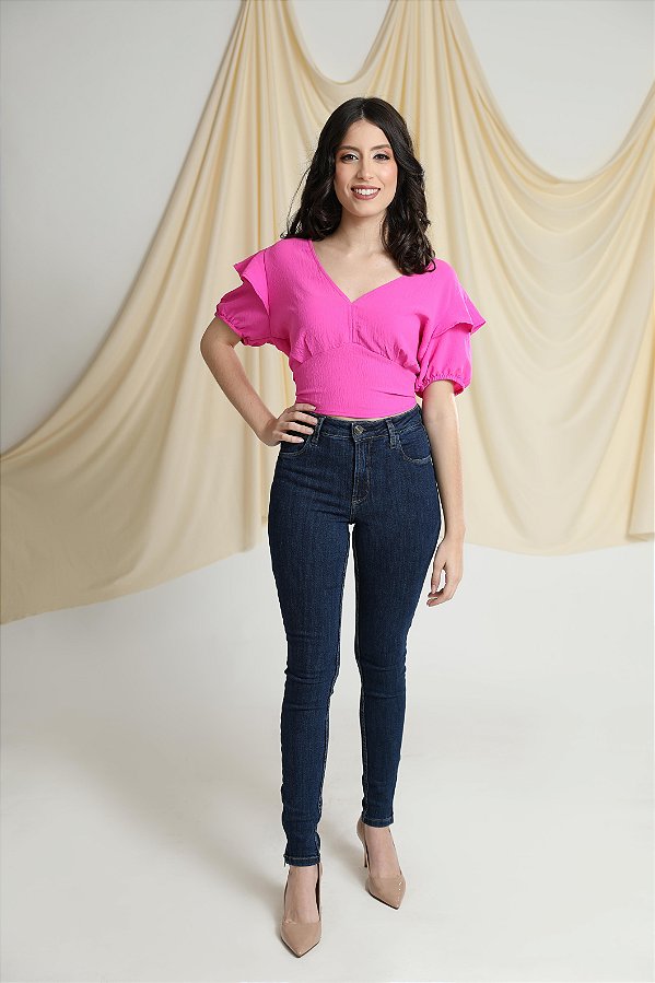 Calça Skinny Giselle - Jeans Escuro