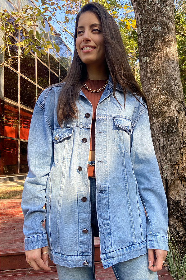 Jaqueta Oversize Mandy - Jeans Claro