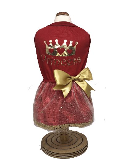 Vestido Pet Princess Dourado - Mascotas