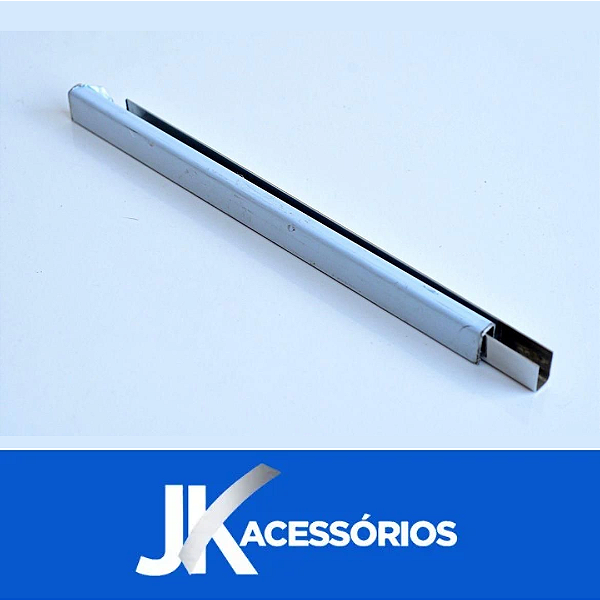 Perfil U Barra 3 Metros  Vidro 10, 12 e 16mm  Inox Polido ou Escovado