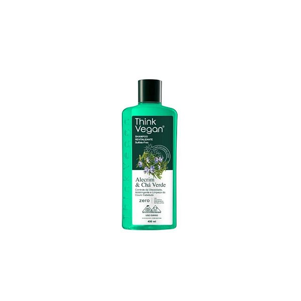 Shampoo Think Vegan Alecrim & Chá Verde 400ml