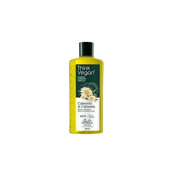 Shampoo Think Vegan Camomila & Calêndula 400ml