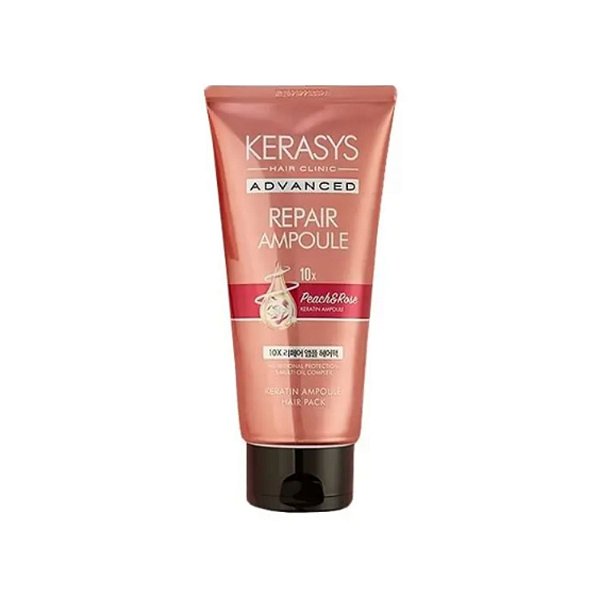 Máscara Kerasys Advance Ampoule Repair Peach e Rose 300ml