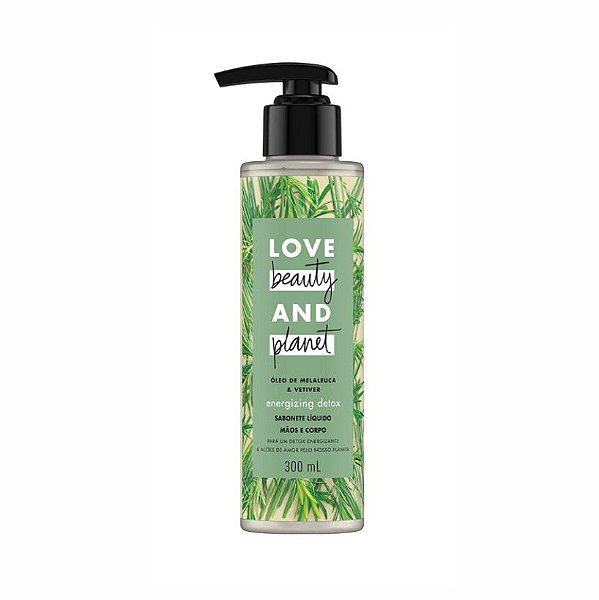 Sabonete Líquido Love Beauty and Planet Energizing Detox 300ml