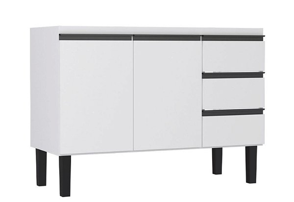 Gabinete aço Branco P/ 1.20MT 02621