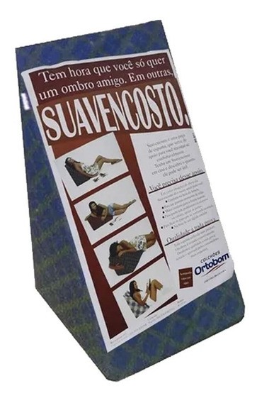 Suavencosto Ortobom Triângulo Com Capa Ziper Gratis 55x40x40