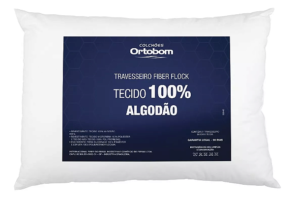 Travesseiro Ortobom Fiber Flock 70x50