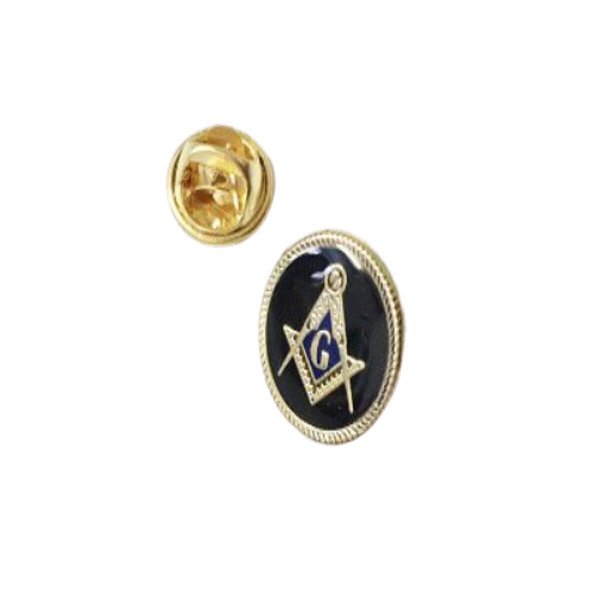 Pin Maçonaria Com Símbolo Esquadro e Compasso