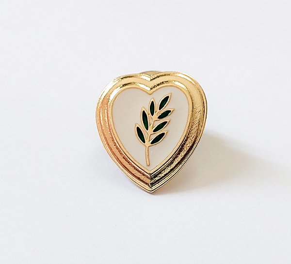 Acácia Coração-Pin Broche