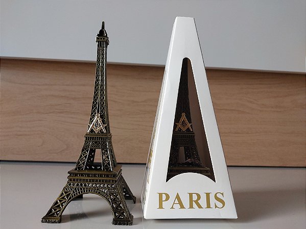 Artigo Decorativo Torre Miniatura Paris Símbolo Maçônico