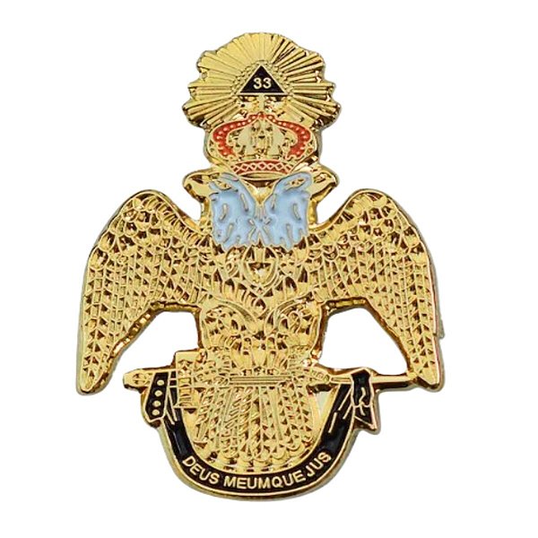 Pin Broche Boton Maçom Maçonaria Símbolo Maçônico Grau 33