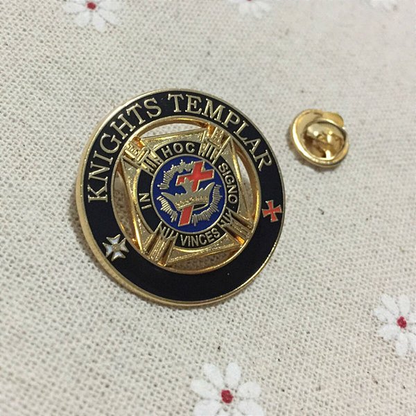 Pin Boton Broche Maçonaria Templário Maçom Símbolo Maçom
